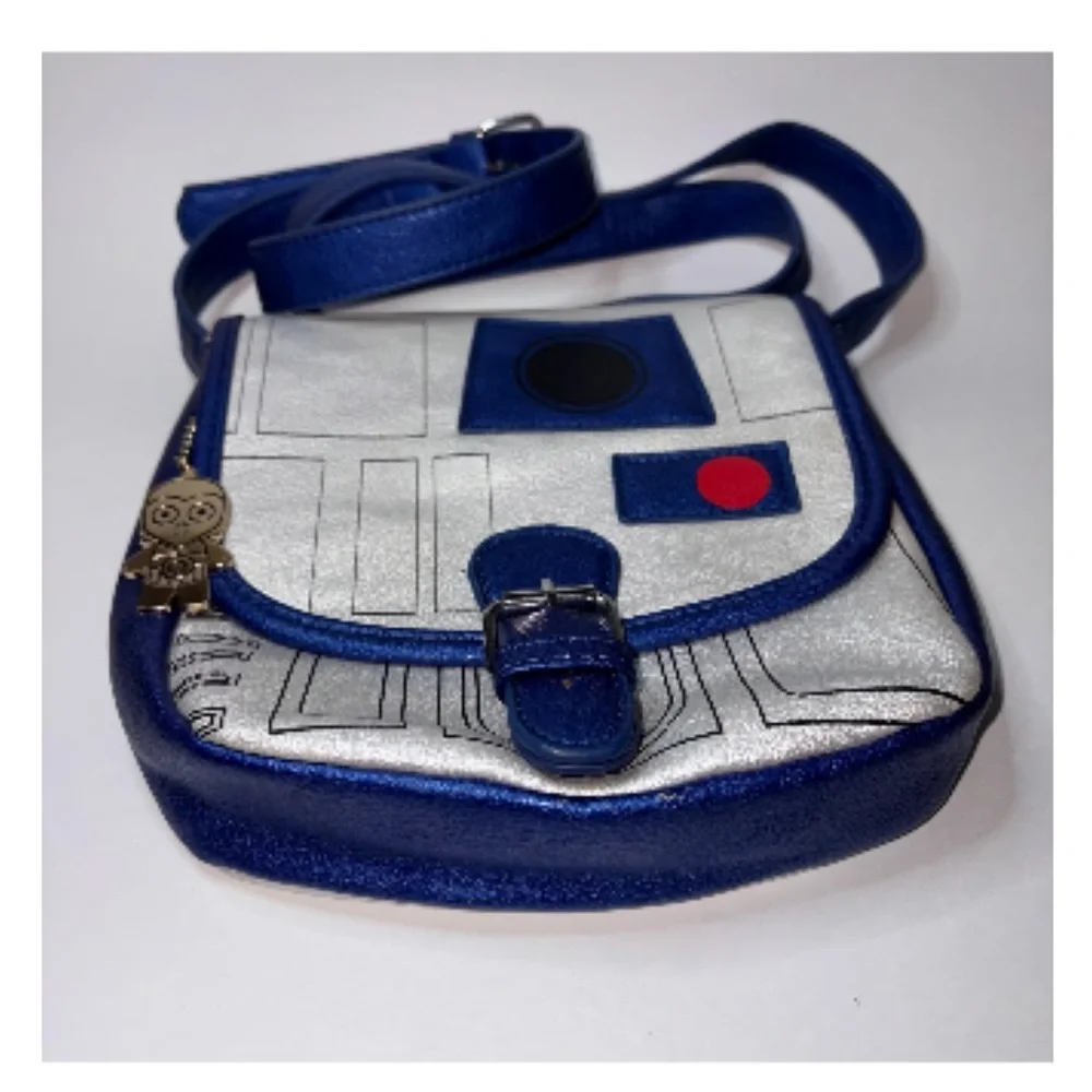 Star Wars Lucas Films Shoulder Bag R2D2 Crossbody C-3PO Charm NWOT